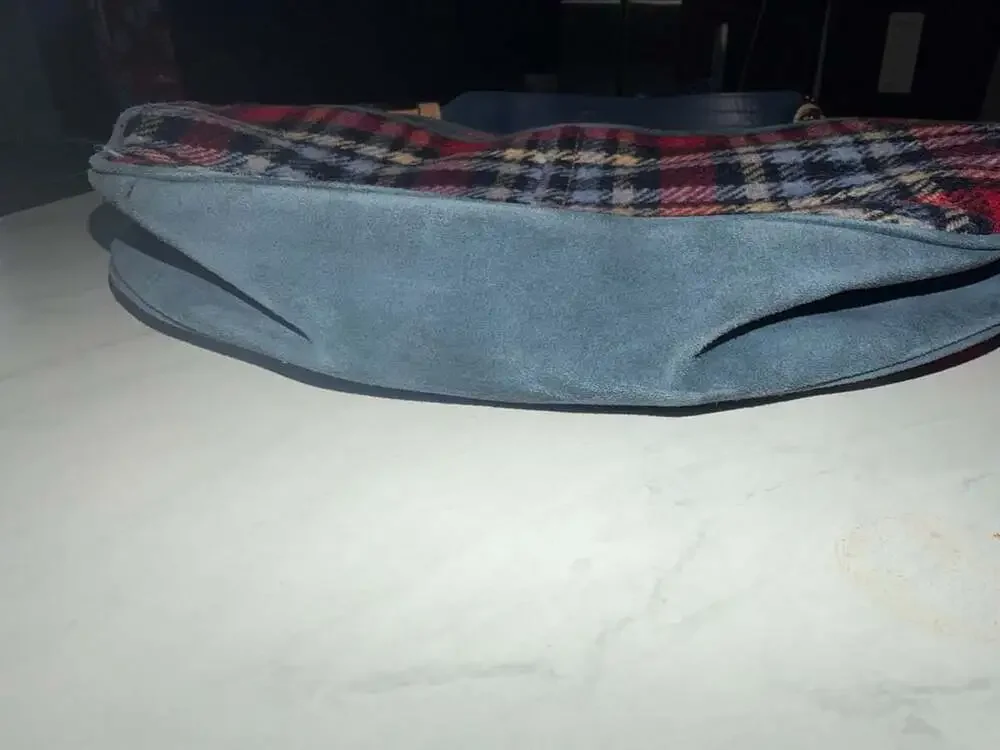 Vintage Coach Hamptons Holiday Wool Buckle Hobo, style #1410.
